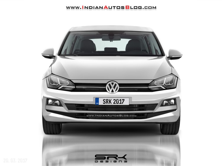 2018 VW Polo white front render