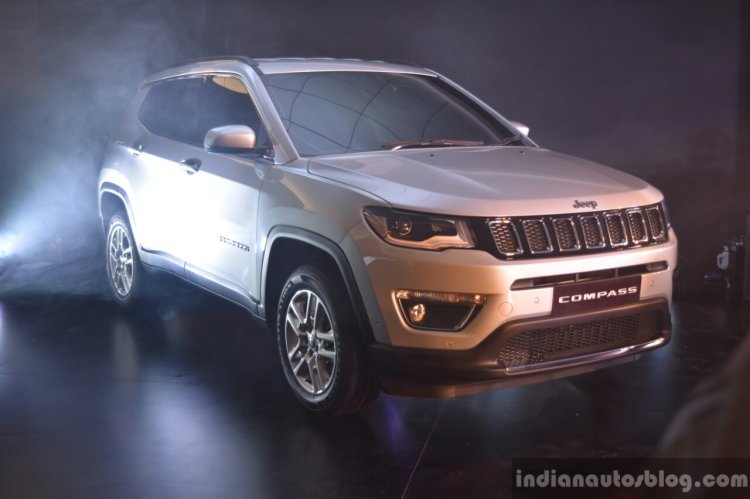 India-made Jeep Compass front three quarter right unveiled