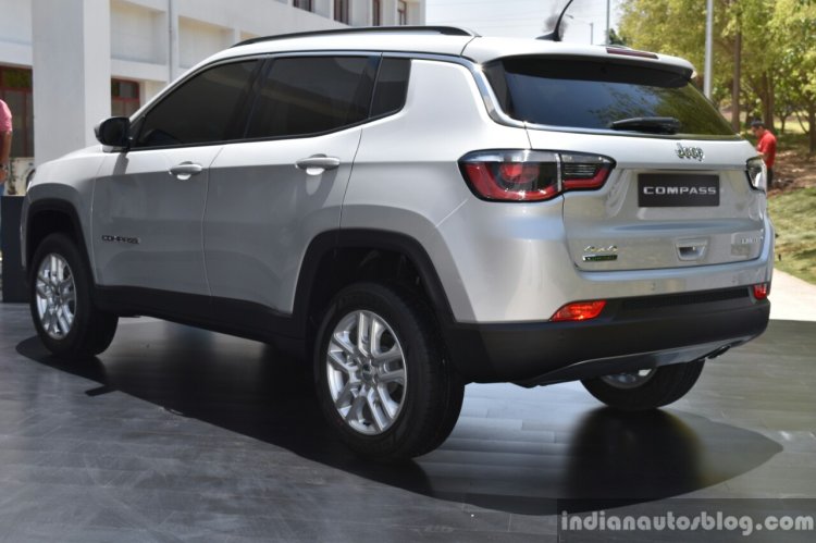 India-made Jeep Compass rear three quarter unveiled