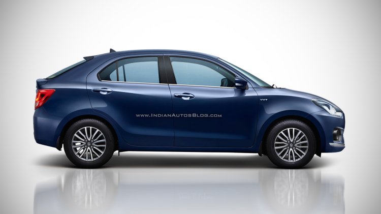 Maruti Dzire Fastback side IAB Rendering