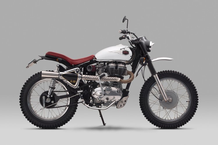 Royal Enfield Bullet 350 Moltar Scrambler by Thrive Motorcycle side right