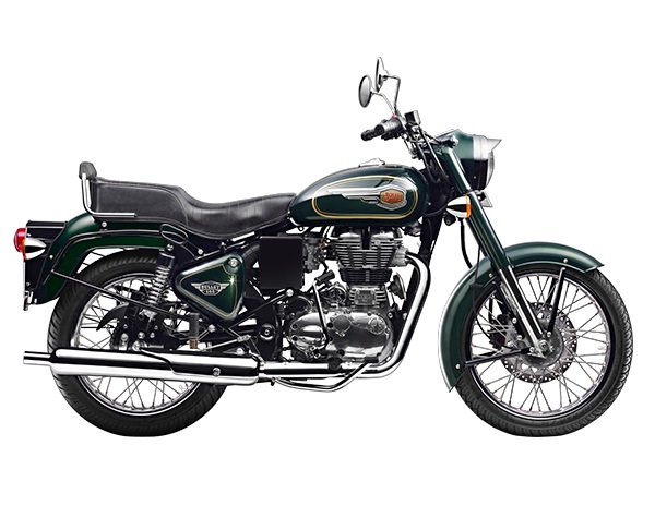 Royal Enfield Bullet 500 Forest Gray side right studio