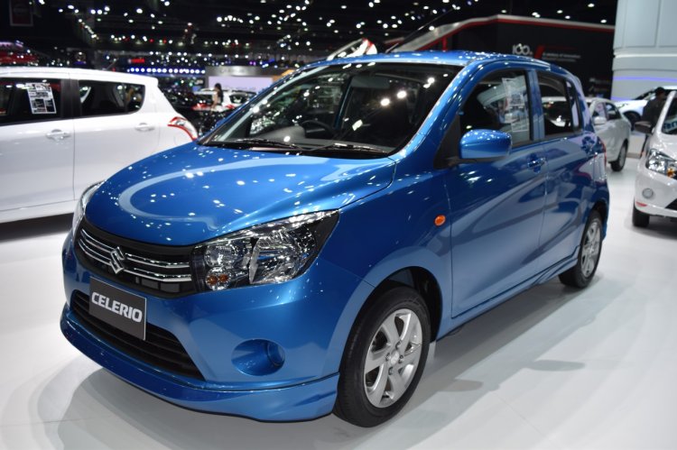 Suzuki Celerio at 2017 Bangkok International Motor Show front three quarters left side