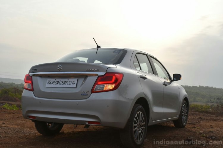 2017 Maruti Dzire rear low First Drive Review