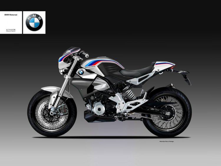 BMW G310R rendered as BMW G310 Classic Racer Concept