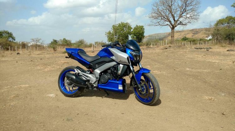 Bajaj Dominar 400 Domivel front three quarter right