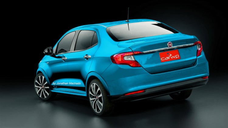 Fiat Argo sedan (X6S) rear Rendering