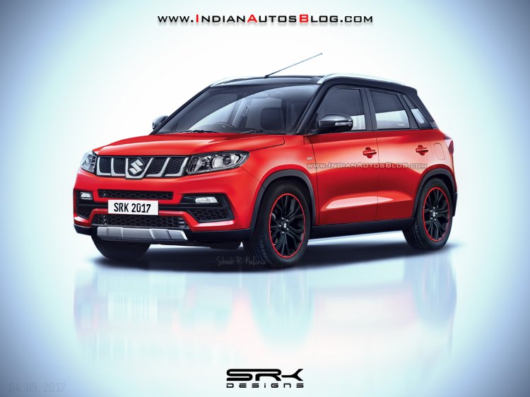 Maruti Vitara Brezza RS front quarter IAB Rendering