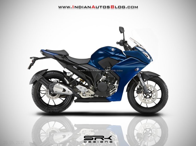 Yamaha Fazer 250 IAB Rendering blue