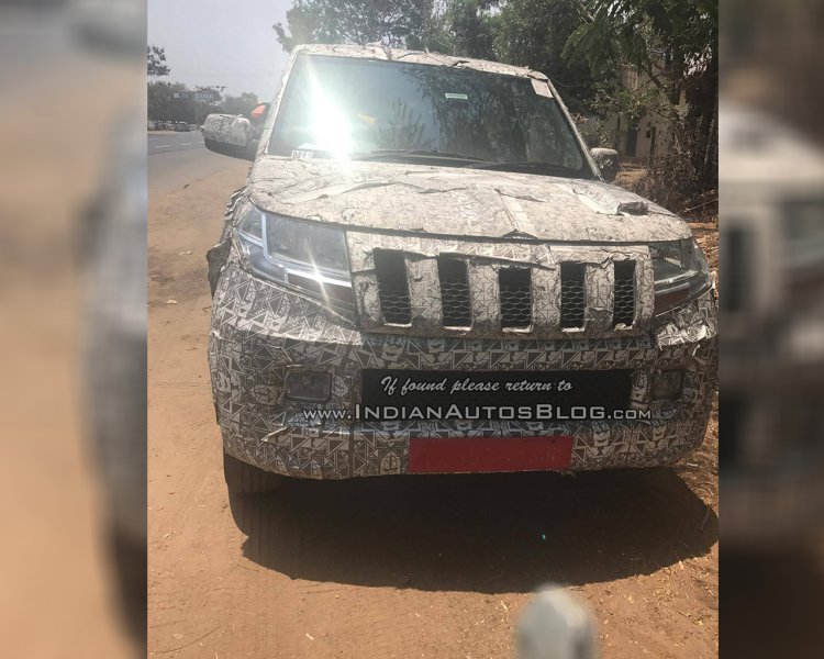 Mahindra TUV500 (TUV300 XL) front spied by IAB Reader