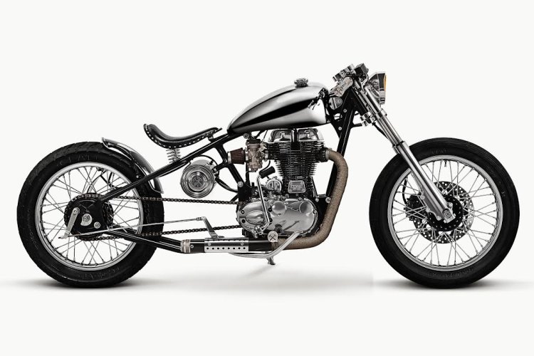 Royal Enfield Classic 500 custom build by Bull City Custom