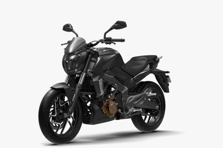 Bajaj Dominar 400 Matte Black studio front three quarter