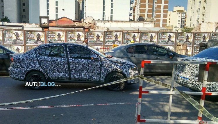 Fiat Argo Sedan Spied in Argentina