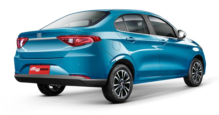 Fiat Argo sedan (Fiat X6S) rear rendered