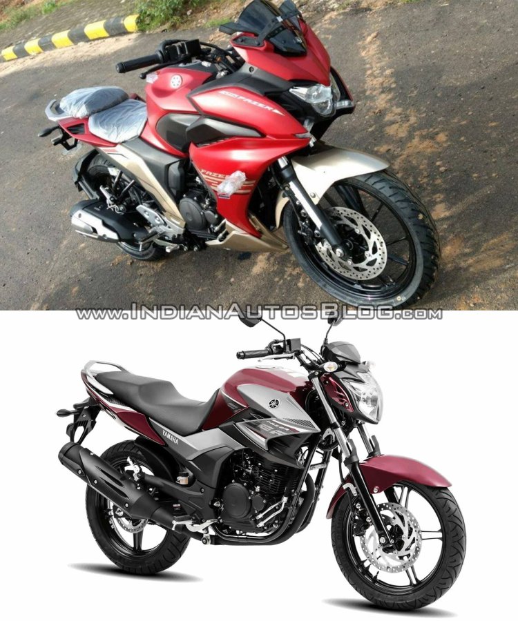 India-spec Yamaha Fazer 250 vs Brazilian-spec Yamaha Fazer 250 front angle