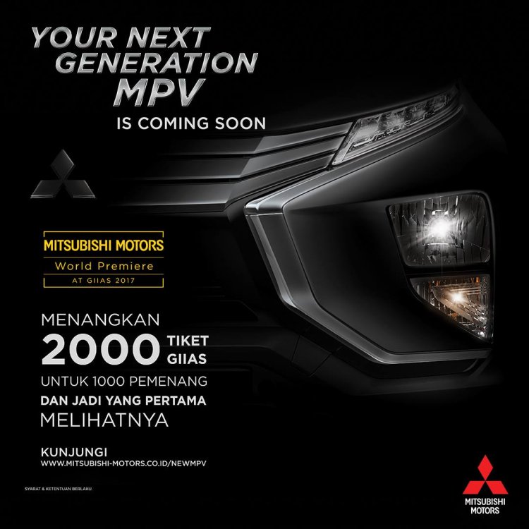 Mitsubishi Expander (Mitsubishi XM production) tease headlamp and bumper