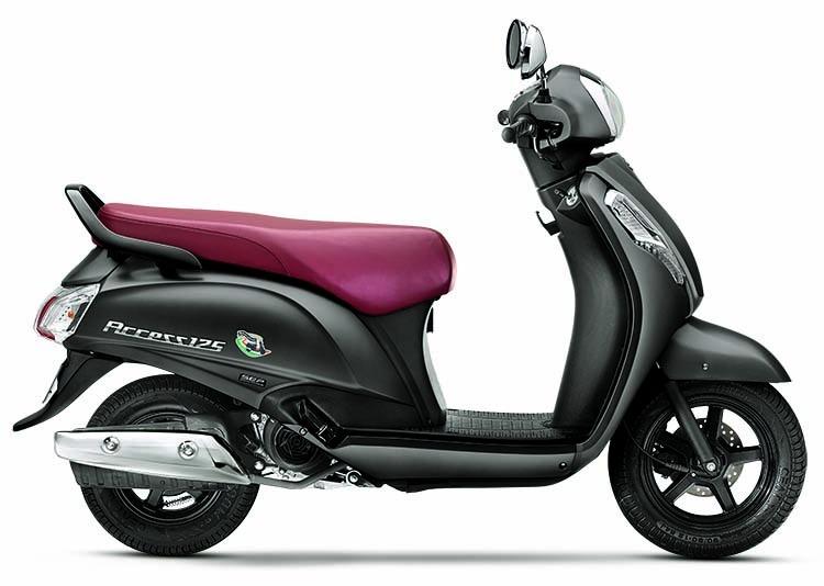 Suzuki Access 125 matte grey side