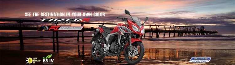 Yamaha Fazer FI BSIV front three quarter