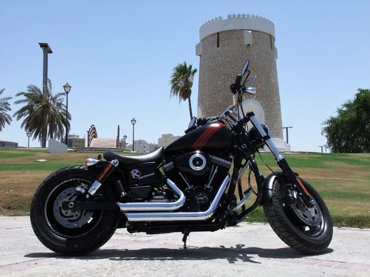 Harley Davidson Fat Bob Radical Custom side
