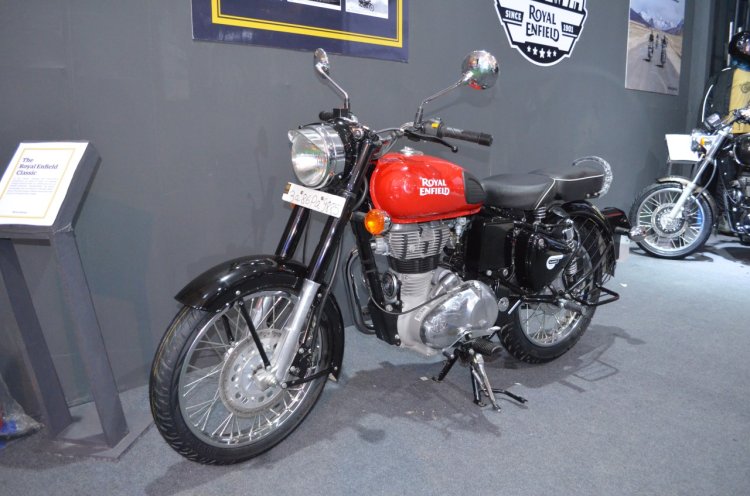 Royal Enfield Classic 350 Redditch Red at the Nepal Auto Show 2017
