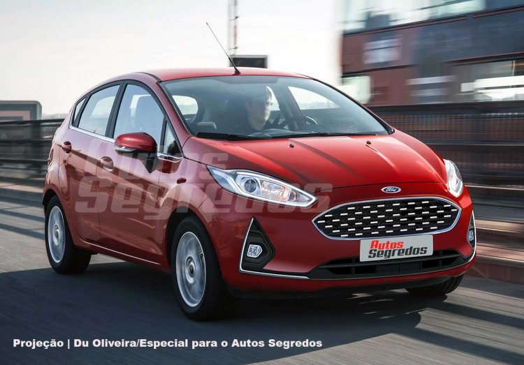 Ford Fiesta second facelift rendering