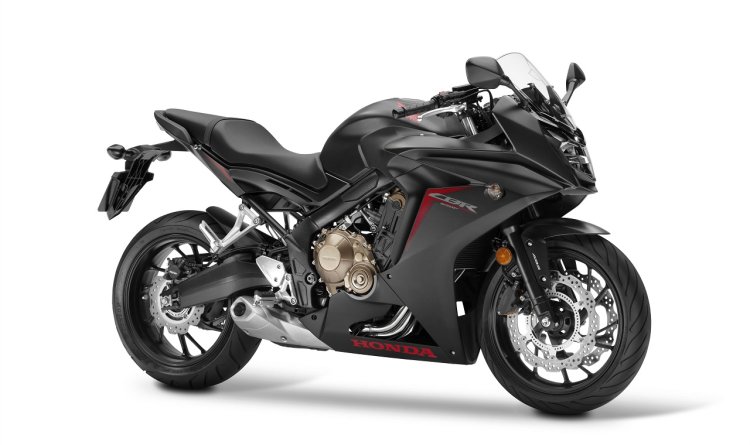 2017 Honda CBR650F Black front right quarter