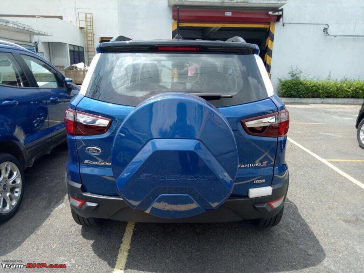 2018 Ford EcoSport Titanium S rear spy shot