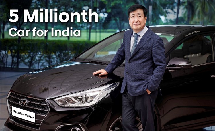 5 millionth Hyundai car rolled out in India
