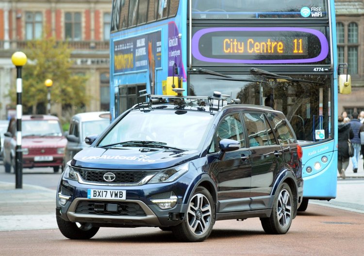 Autonomous Tata Hexa testing in the UK
