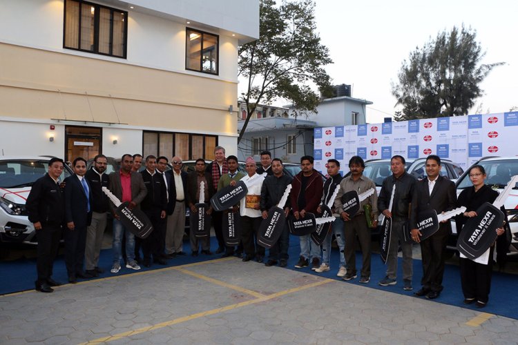 Tata Hexa handover to customers in Nepal