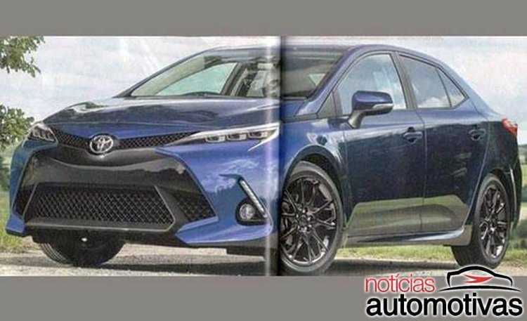 2019 Toyota Corolla rendering front three quarters