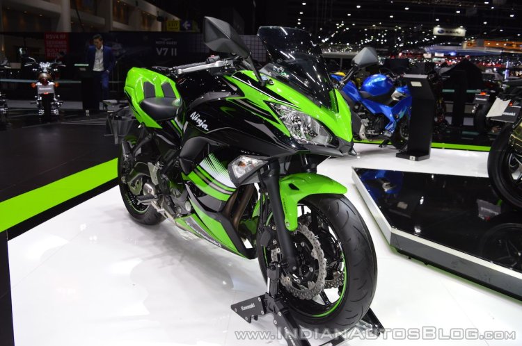 Kawasaki Ninja 650 KRT Edition front right quarter at 2017 Thai Motor Expo
