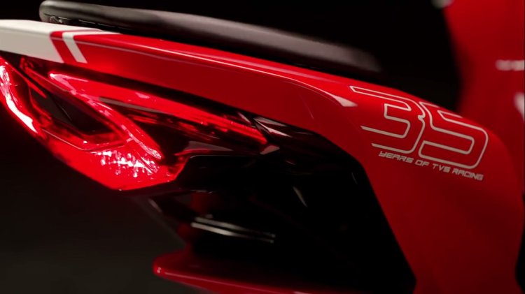 TVS Apache RR 310 Teased tail section