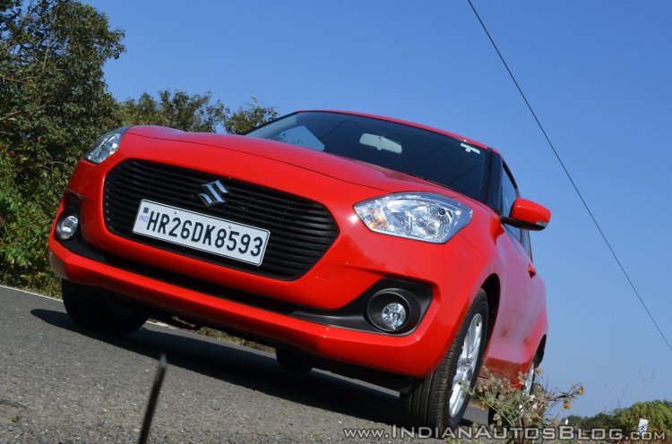 2018 Maruti Swift test drive review front low