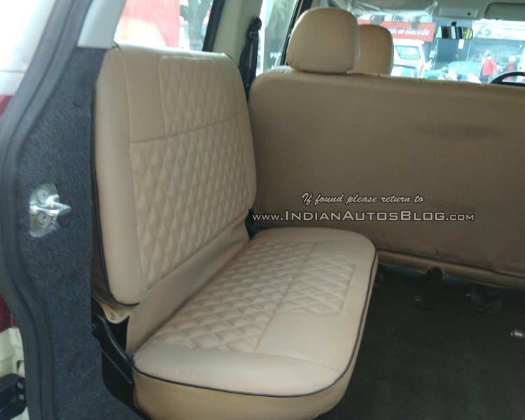 Mahindra TUV300 Plus side-facing seat