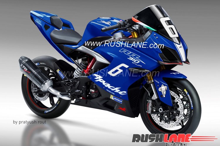 TVS Apache RR 310 race spec rendering