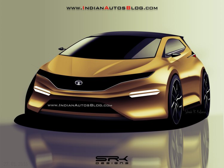 Tata X451 premium hatchback - IAB Rendering