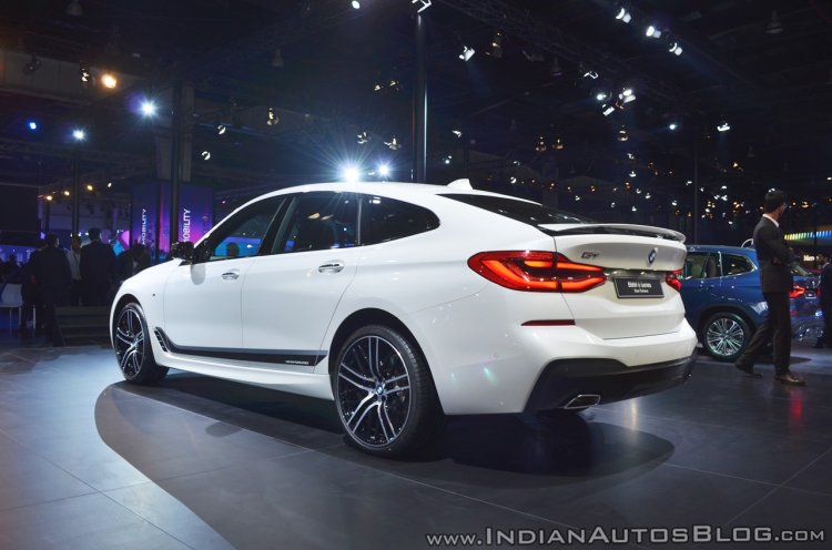 BMW 6 Series Gran Turismo rear three quarters at Auto Expo 2018