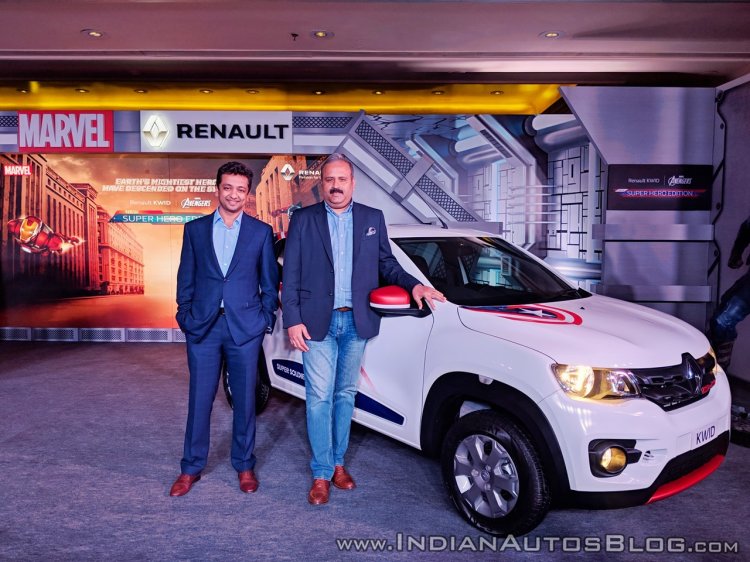 Renault Kwid Captain America Edition front angle