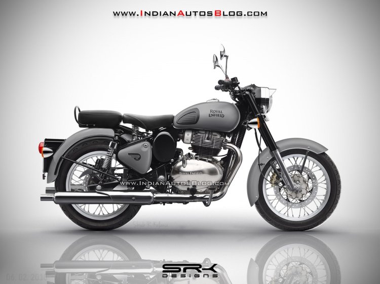 Royal Enfield Classic 650 twin cylinder motorcycle IAB Rendering