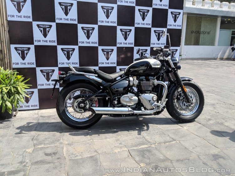 Triumph Bonneville Speedmaster India launch right side