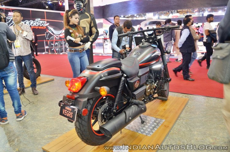 UM Renegade Sports S Vegas Edition rear right quarter at 2018 Auto Expo