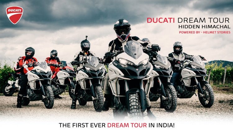 Ducati India Dream Tour group bikes Banner