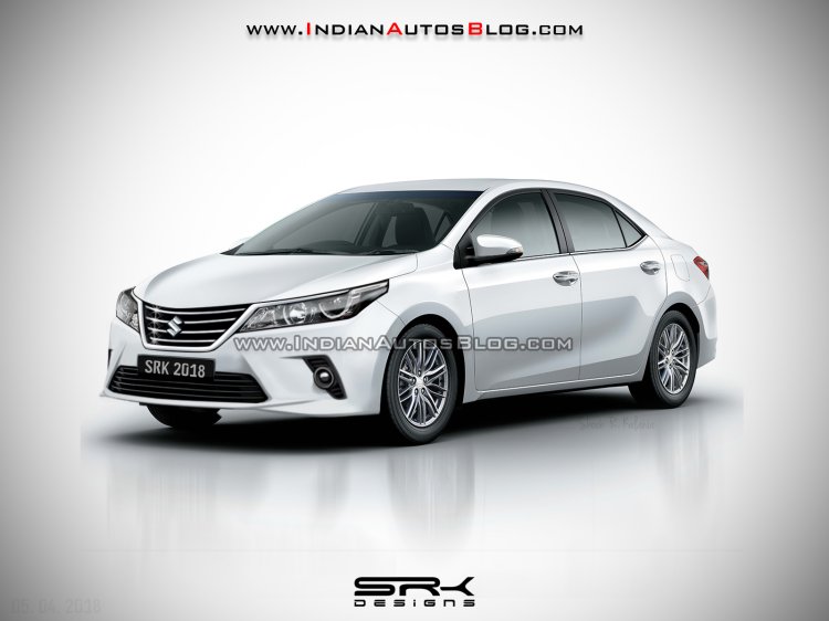 Maruti Suzuki-badged-Toyota Corolla Altis rendering