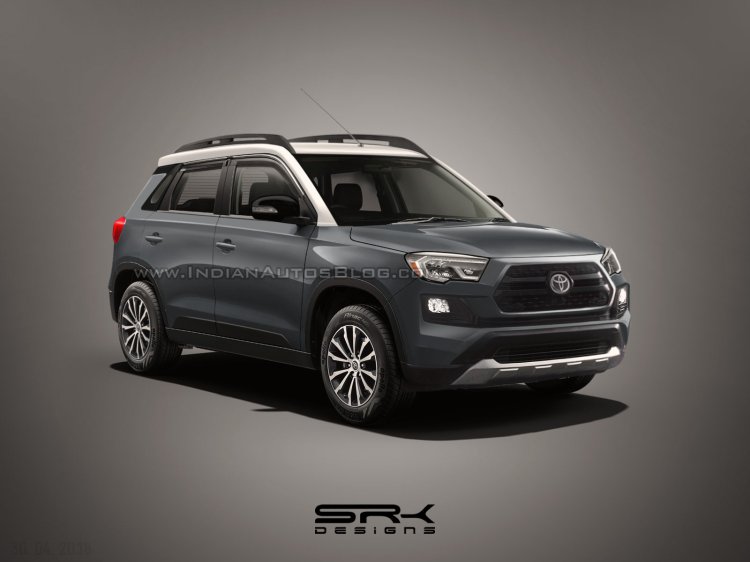 Toyota Vitara Brezza mini SUV grey render
