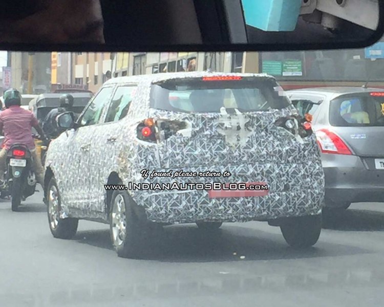 Mahindra S201 (SsangYong Tivoli based SUV) spy shot rear