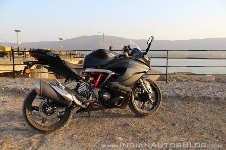 TVS Apache RR 310 Black detailed review right side