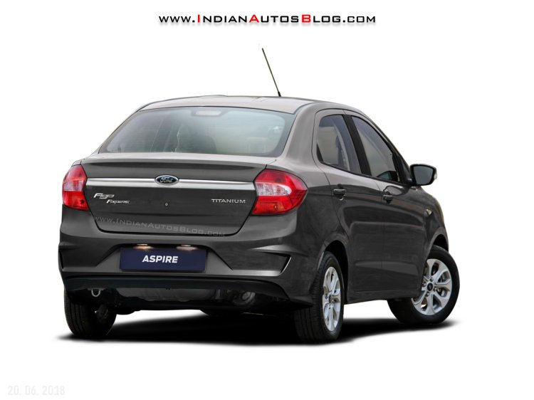 2018 Ford Aspire (facelift) Front & Rear - Iab Rendering