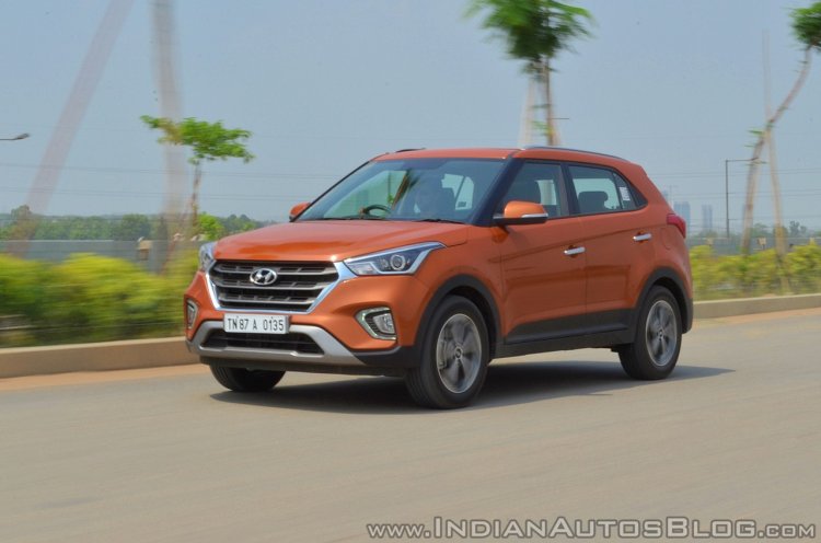 2018 Hyundai Creta facelift review front three quarters motion