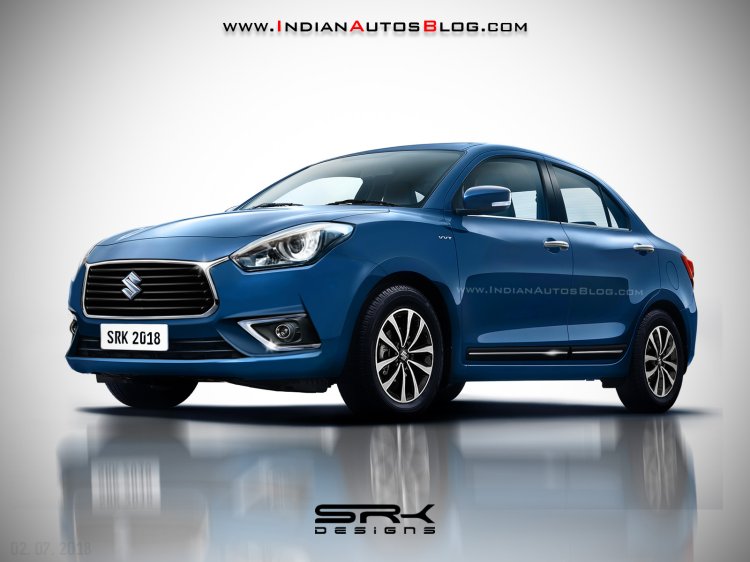 Maurti Dzire facelift - IAB rendering